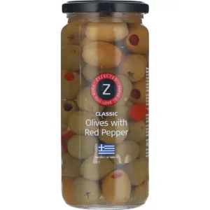 Olives with red pepper
