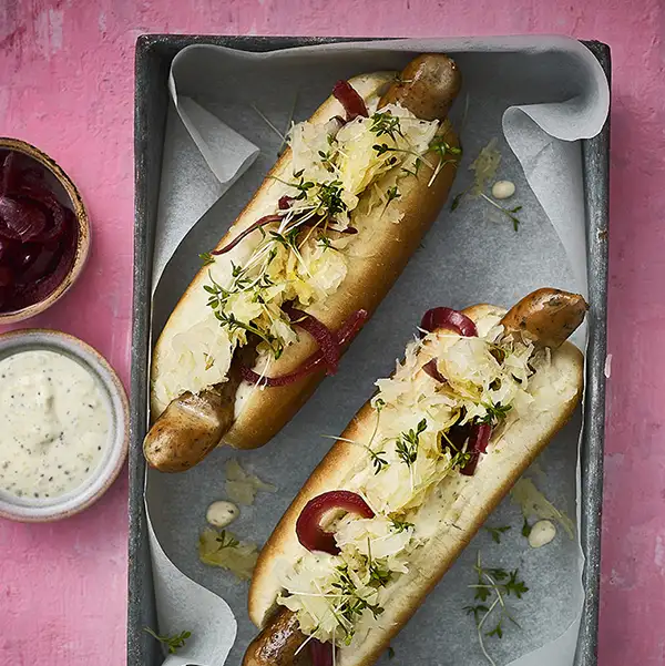 Streetfood gourmet hotdog