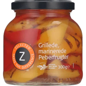 Grilled, marinated peppers
