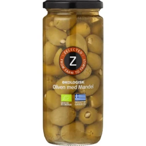 Organic olives with almond