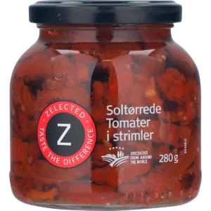 Sun-dried tomatoes in strips